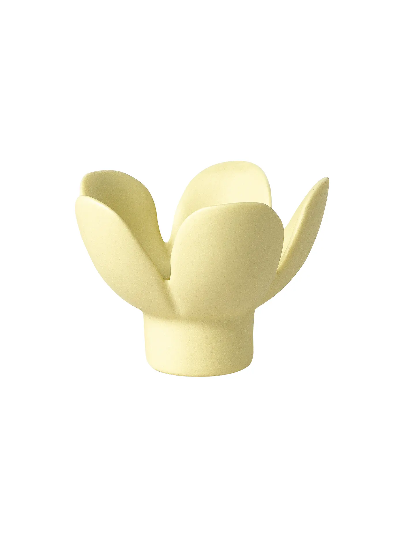 RAEDER | Kerzenhalter BLUME 8x8x5,5cm Gelb | 